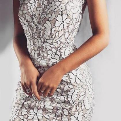 Fashion Printed Lace Dress