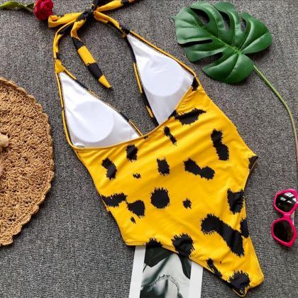 2018 Sexy Leopard Bikini Swimsuit