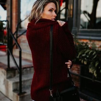 Knitted Long Sleeve Sweater