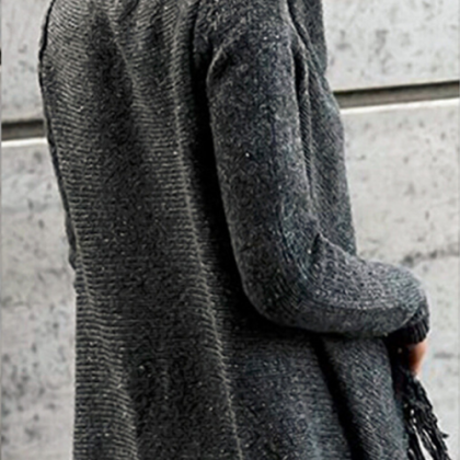 Long Sleeve Knitting Sweater Coat