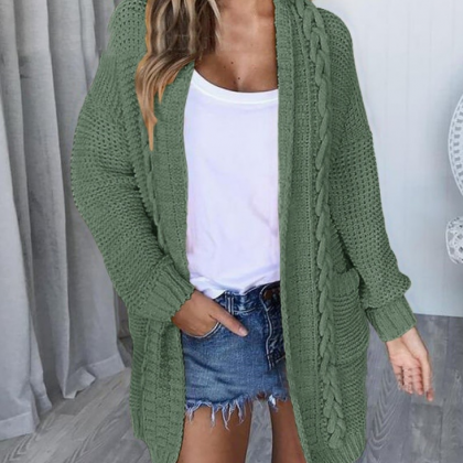 Oversized Chunky Knit Sweater Cardigan