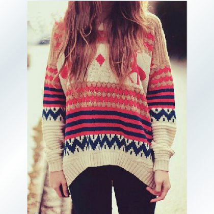 Loose Long-sleeved Sweater Gh112203mh