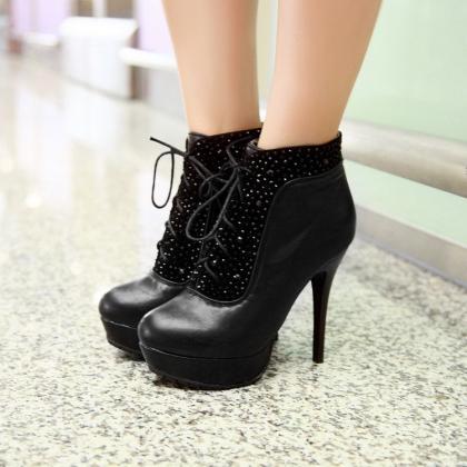 Zircon Fashion High-heeled Boot Jh40803re
