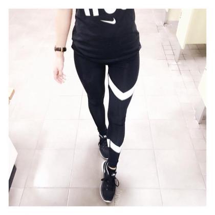 Design Black Sports Long Pants 32803