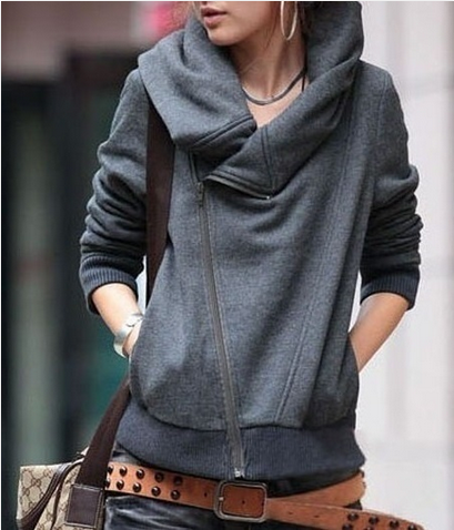 Slim Long-sleeved Sweater Coat
