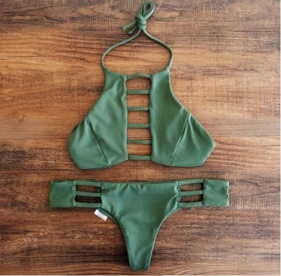 Sexy Green Two-piece Bikini Dx9508dx
