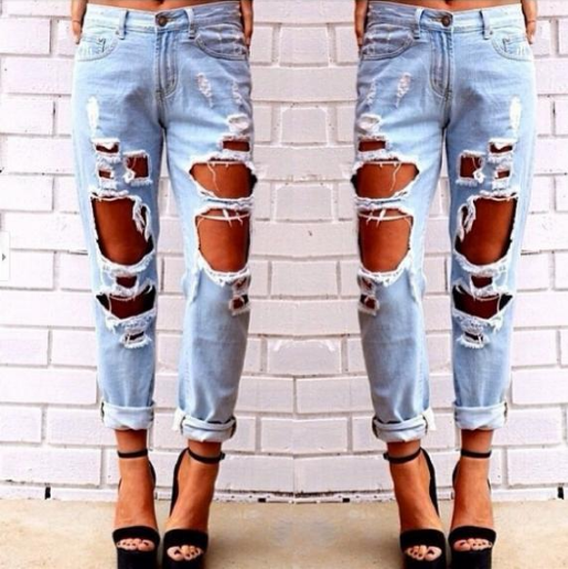 Fashion Design Hole Jeans