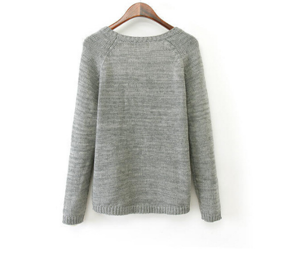 Elegant Long-sleeved Knit Sweater DX9509dx on Luulla